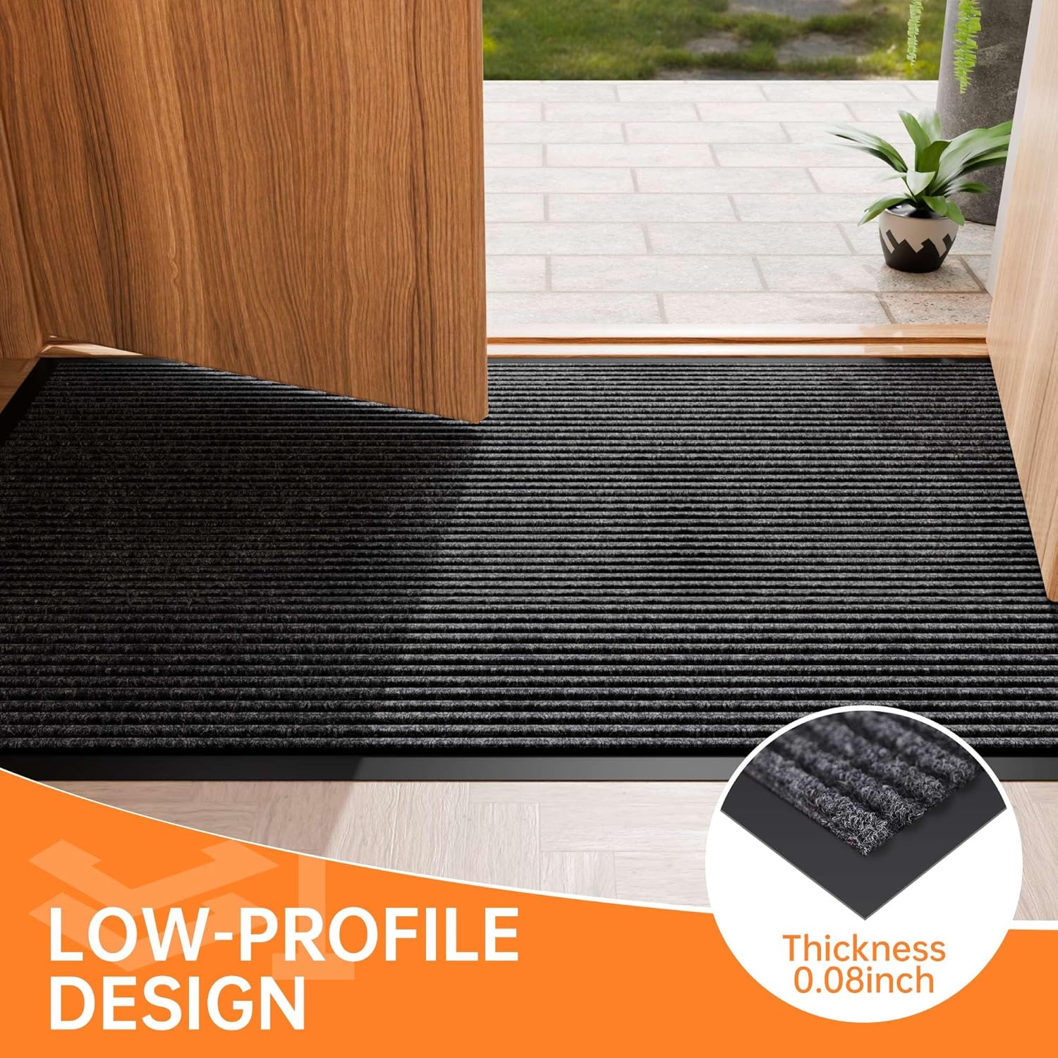 HOMEK Extra Large Door Mat for Entryway and Outdoor