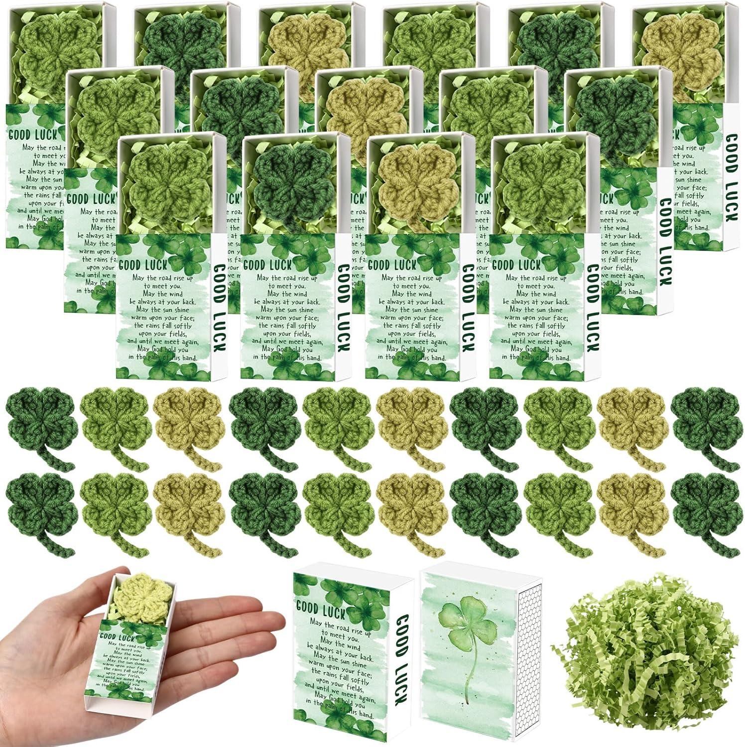Wettarn 24 Piece Irish Lucky Gift Set with Boxes