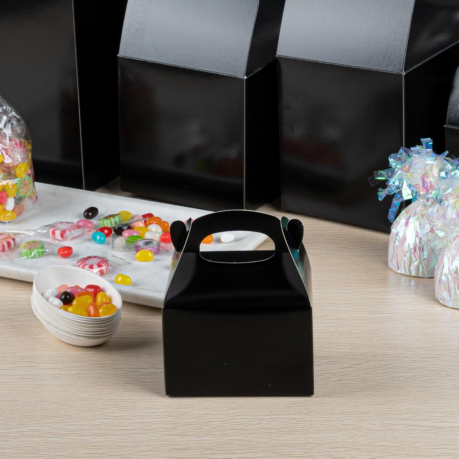 Restaurantware Bio Tek 4x25x25 Inch Gable Boxes - 25 Pack