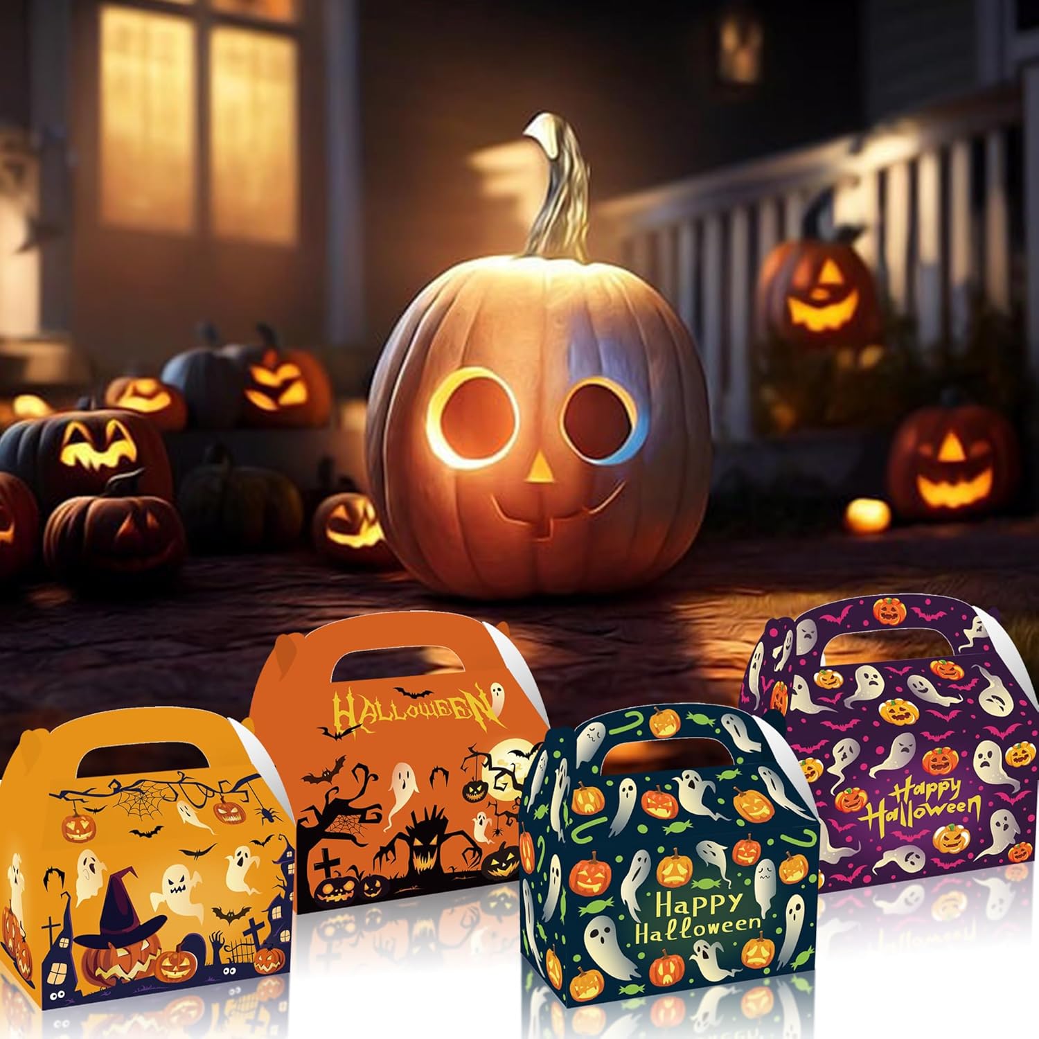 Partystadl 24Pcs Halloween Themed Treat Boxes