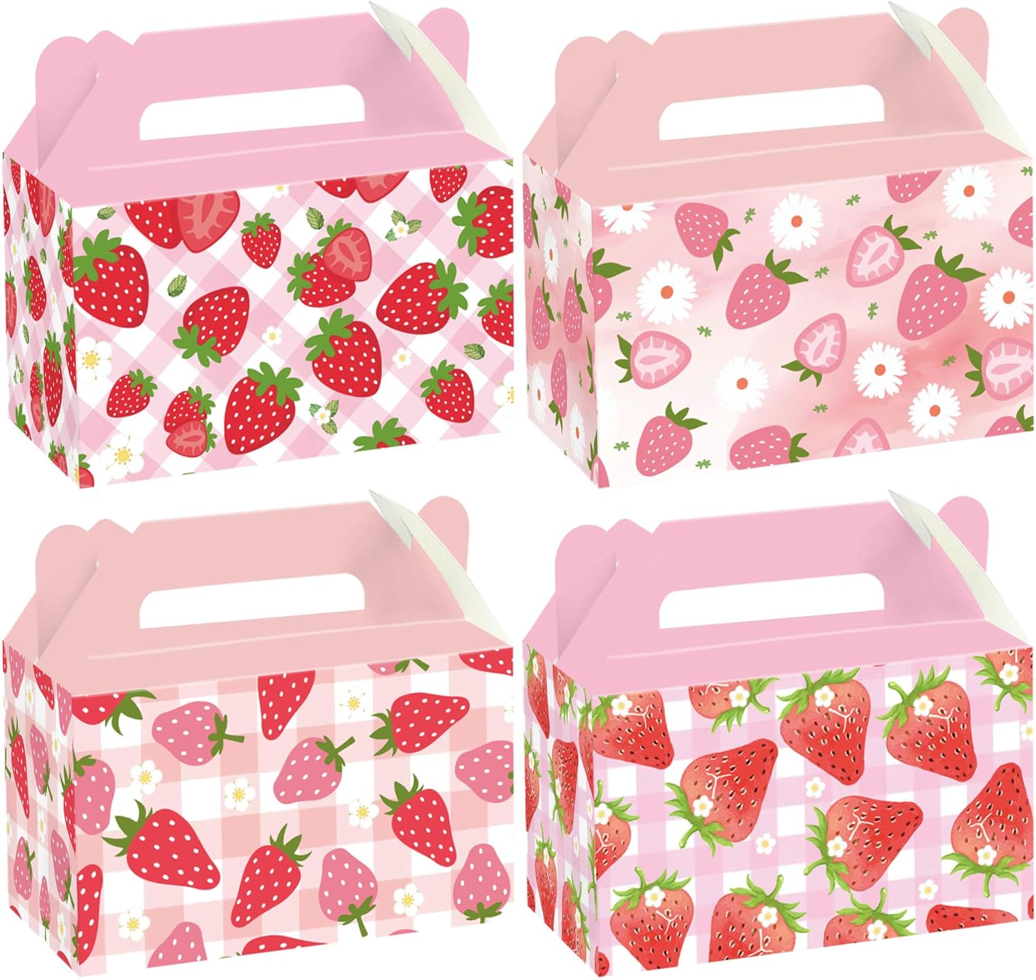 ZOYVUX 24Pcs Strawberry Gift Boxes Party Favors