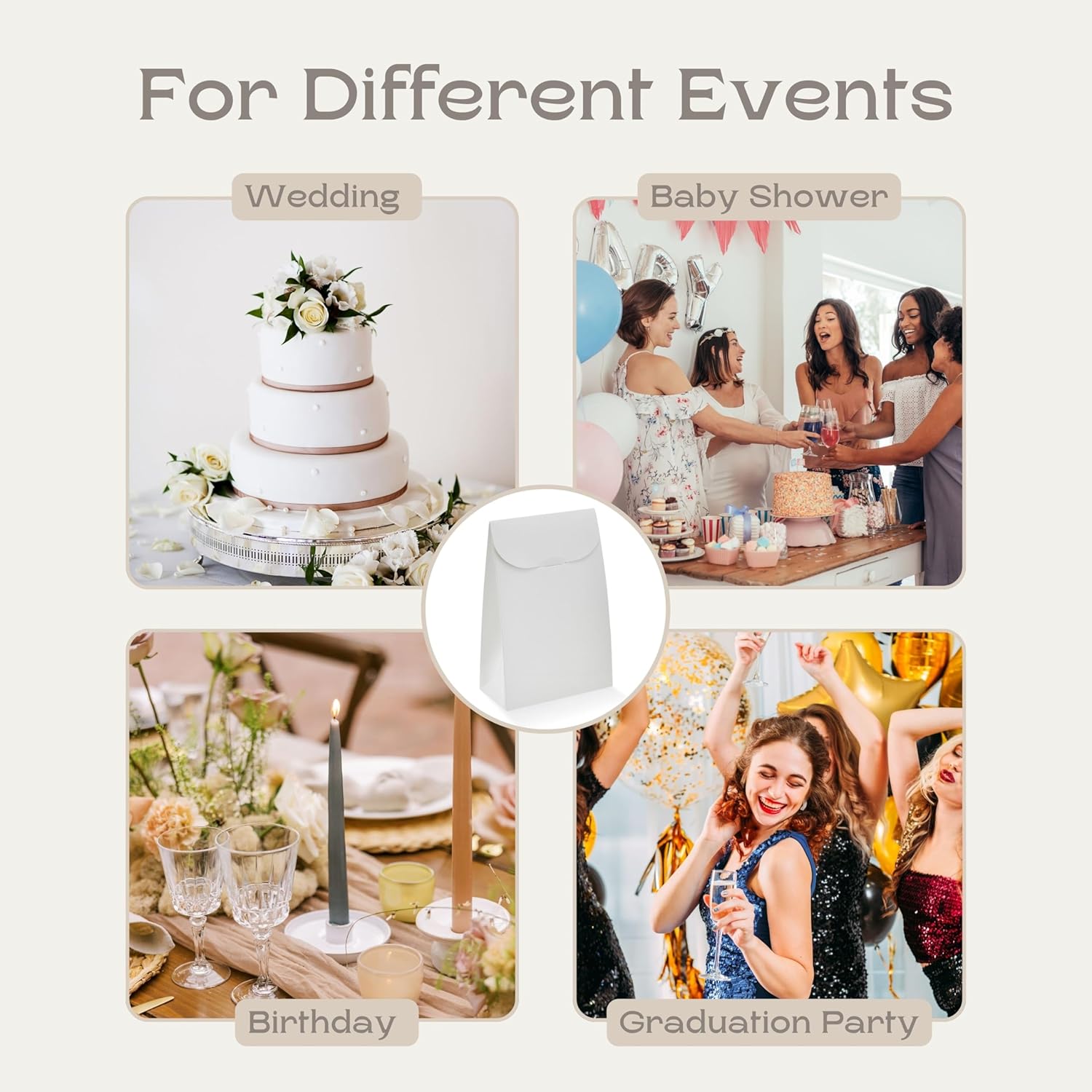 Boxes Craftory Pack of 20 White Favor Boxes