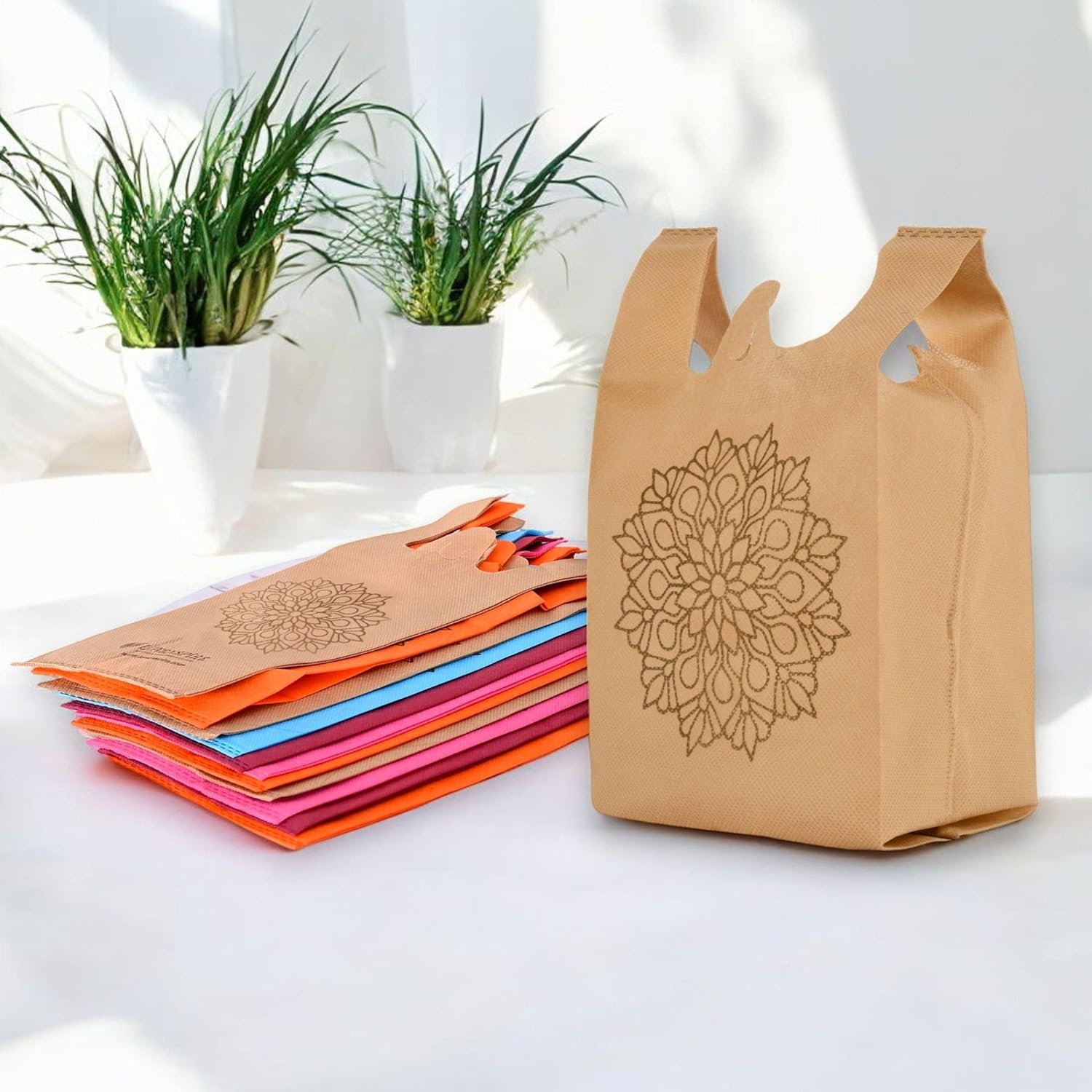 LOVENSPIRE Mandala Print Eco-Friendly Reusable Gift Bags