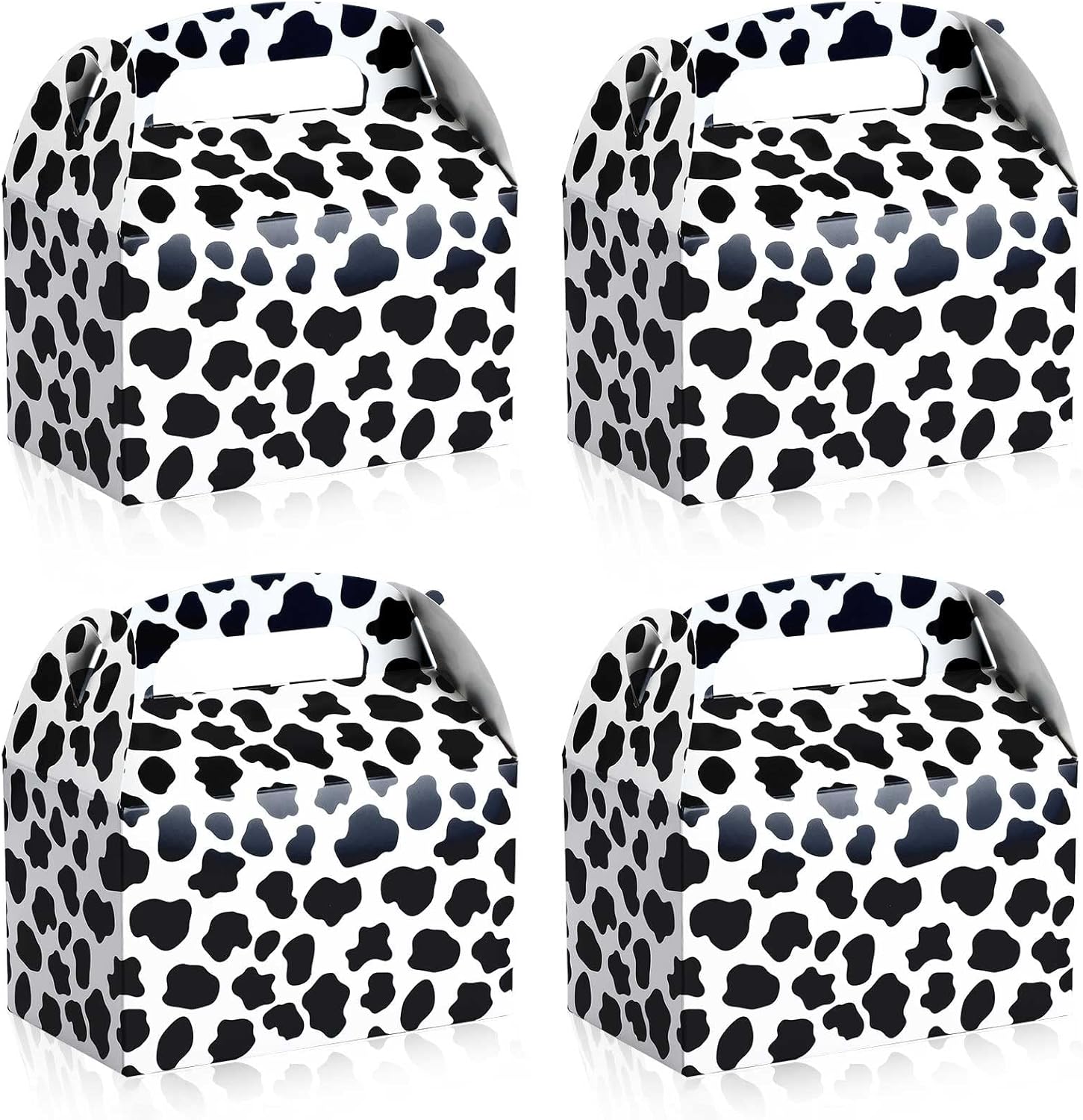 24 Pack Cow Print Gift Boxes for Parties and Celebrations
