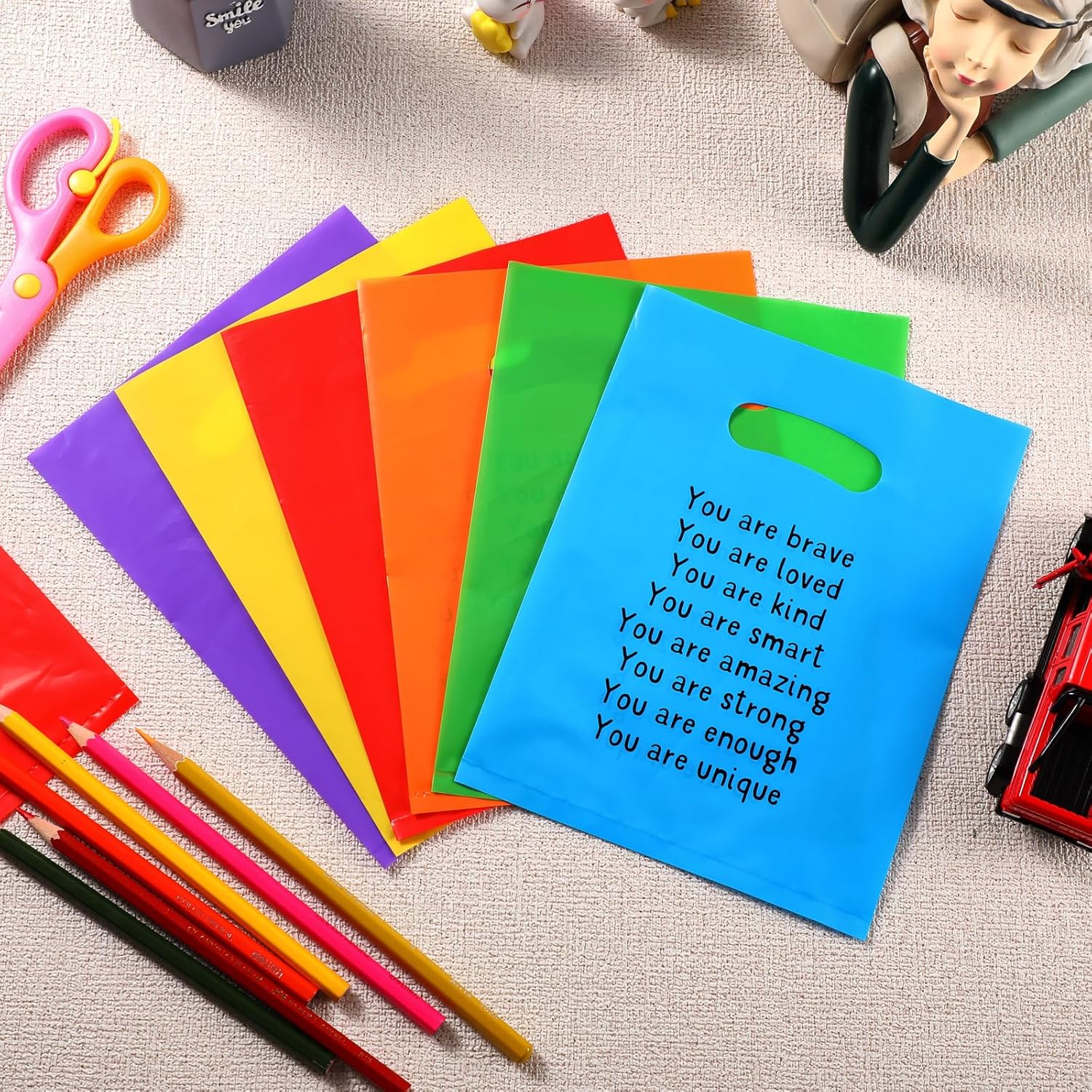 Coume 50 Sets Back to School Gift Bags with Handles