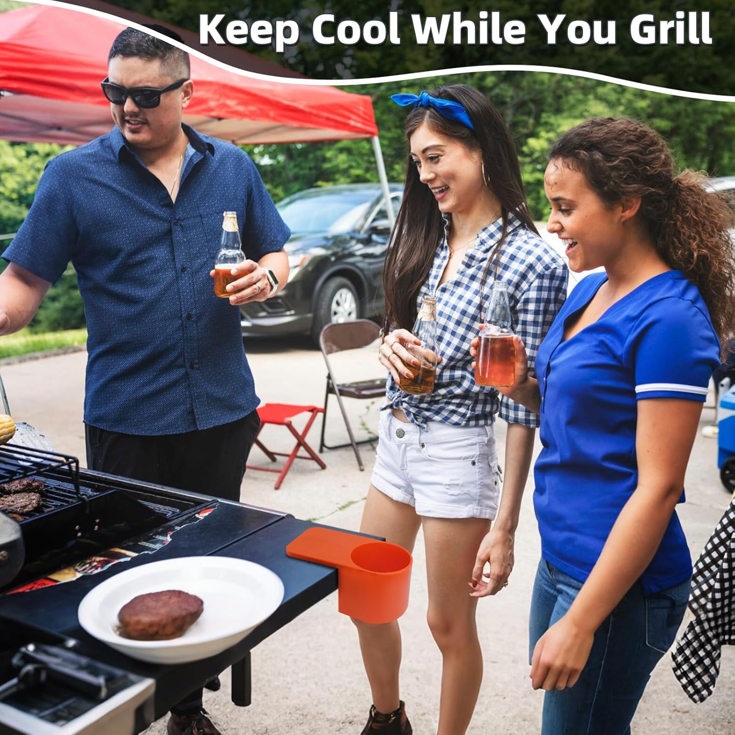 Magnetic Drink Holder for Grill 2 PCS Heavy Duty