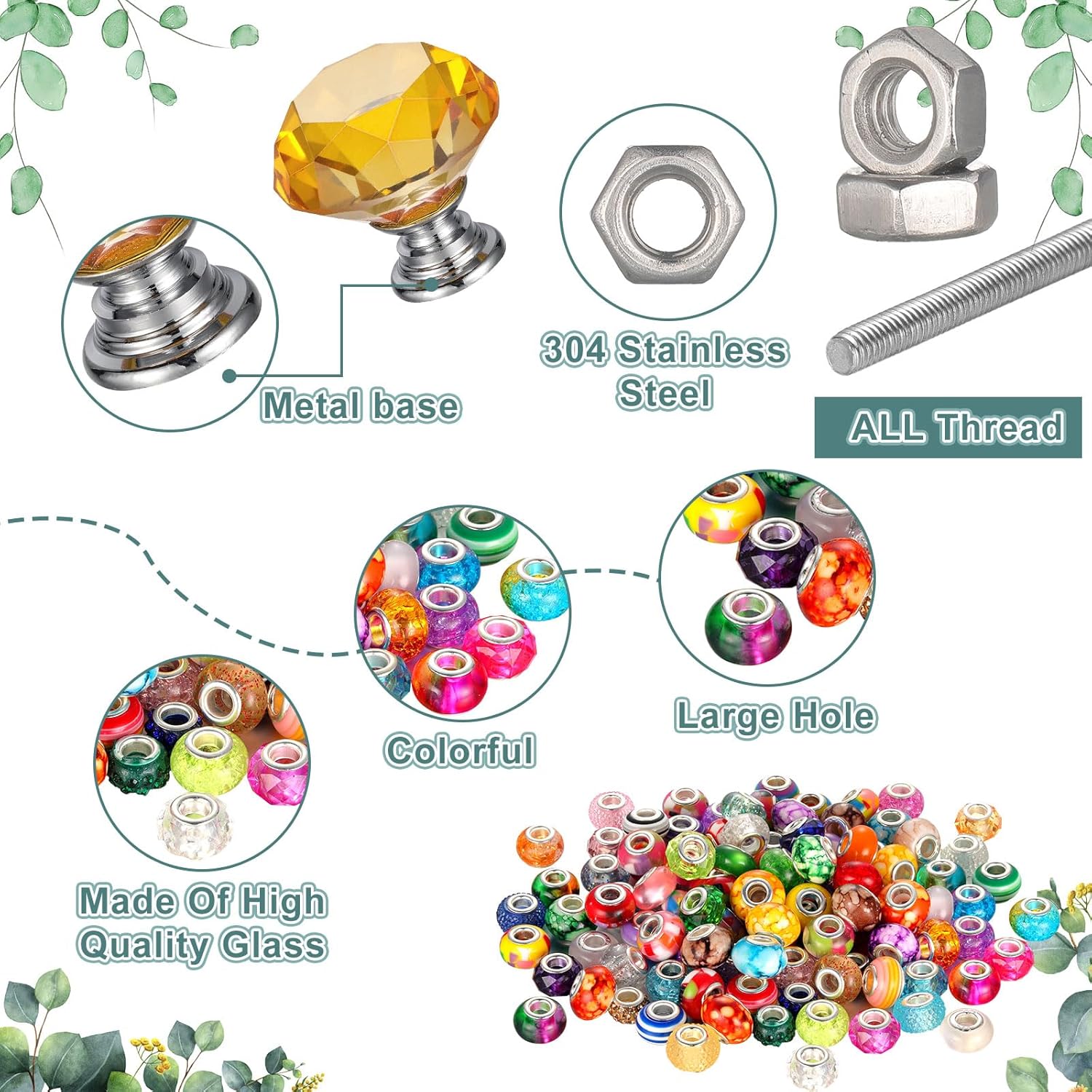 Tigeen 236 Pcs Garden Stake DIY Fairy Wand Decor