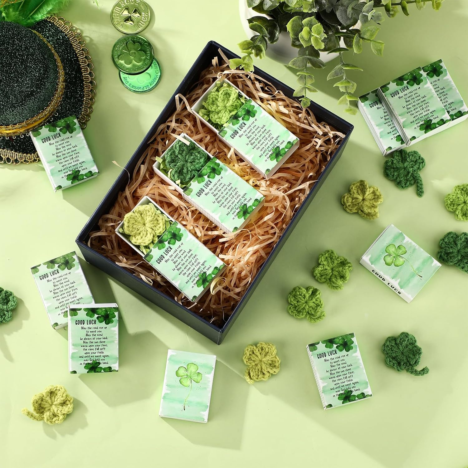 Wettarn 24 Piece Irish Lucky Gift Set with Boxes
