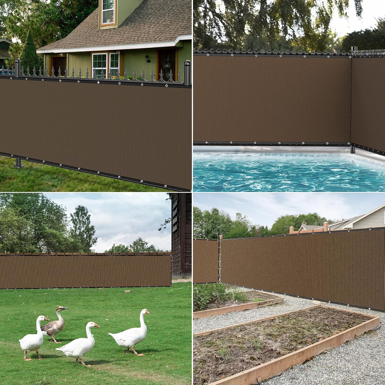 Winpull 6ft x 50ft Privacy Fence with Copper Grommets