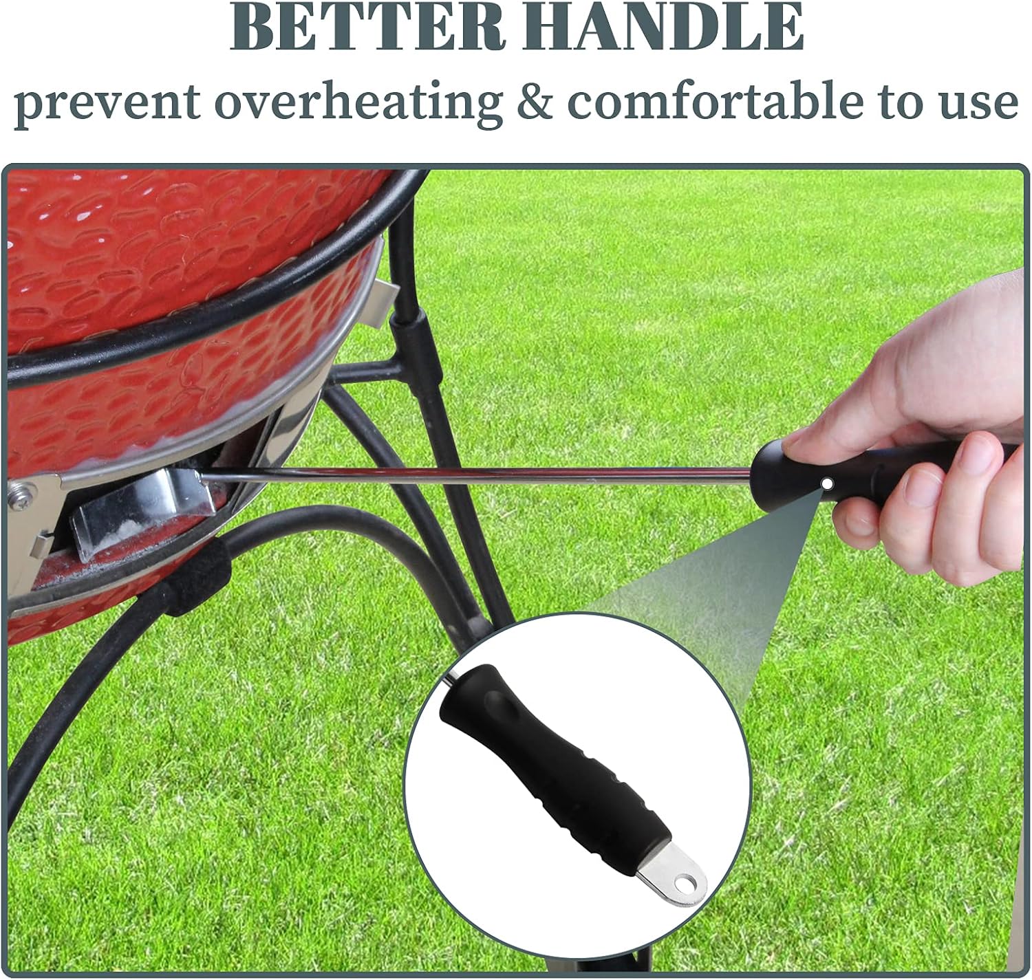 OLIGAI BBQ Ash Tool Set for Big Green Egg and Kamado Joe