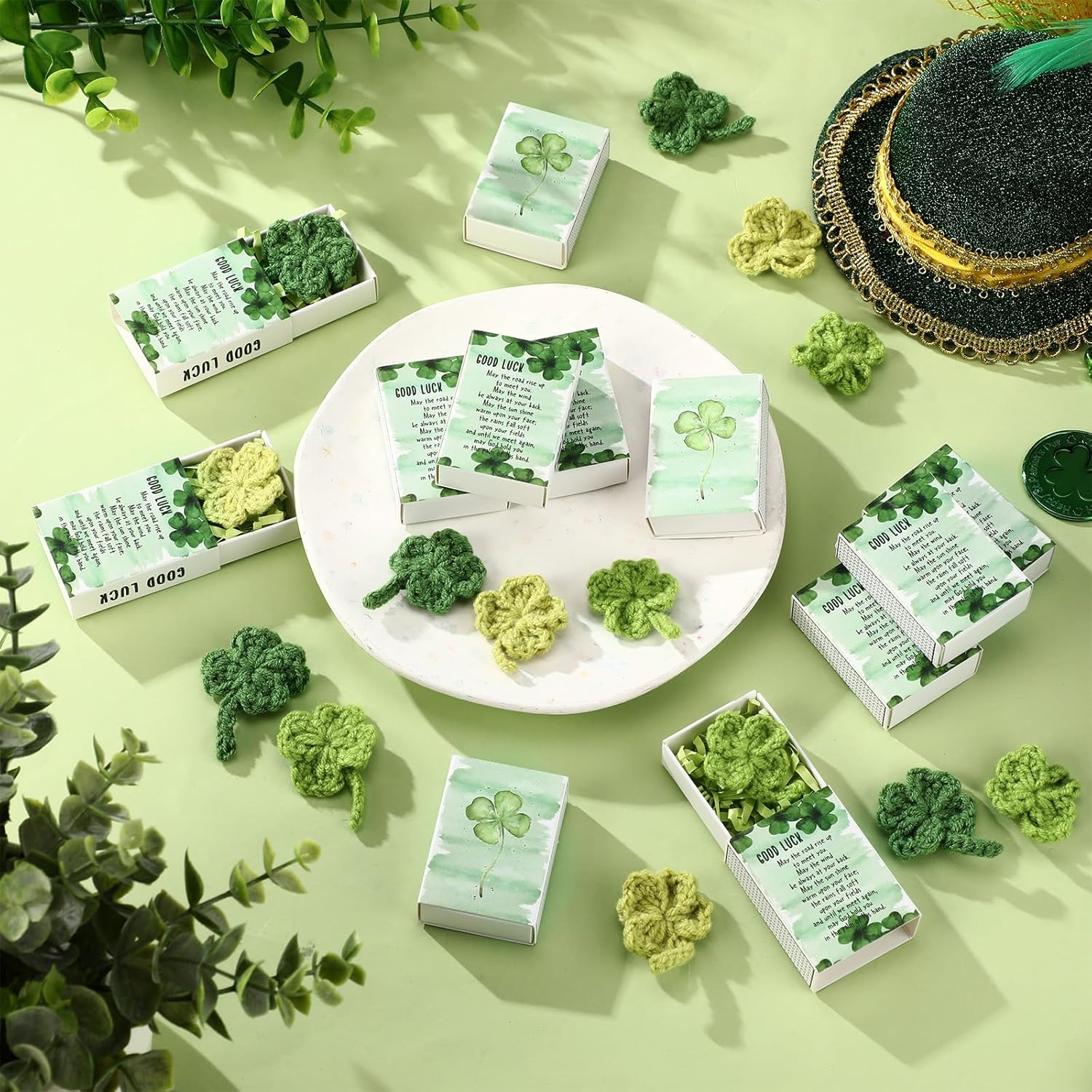 Wettarn 24 Piece Irish Lucky Gift Set with Boxes