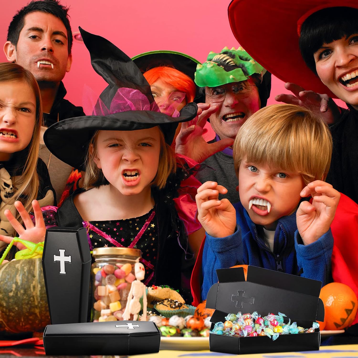 Yinder Halloween Coffin Treat Boxes 24 Pack