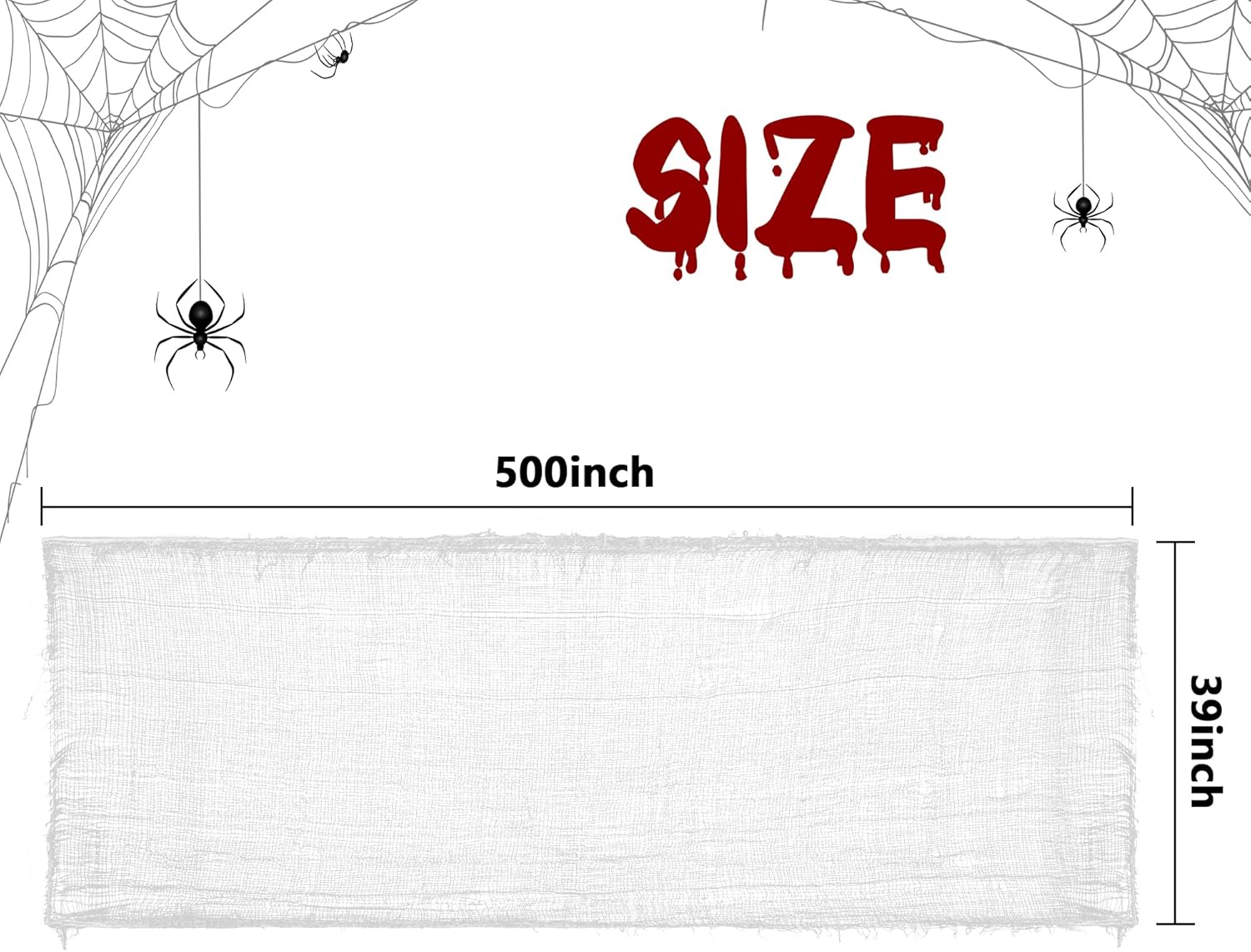 Watayo 500x39 Inch Halloween Spooky Cloth