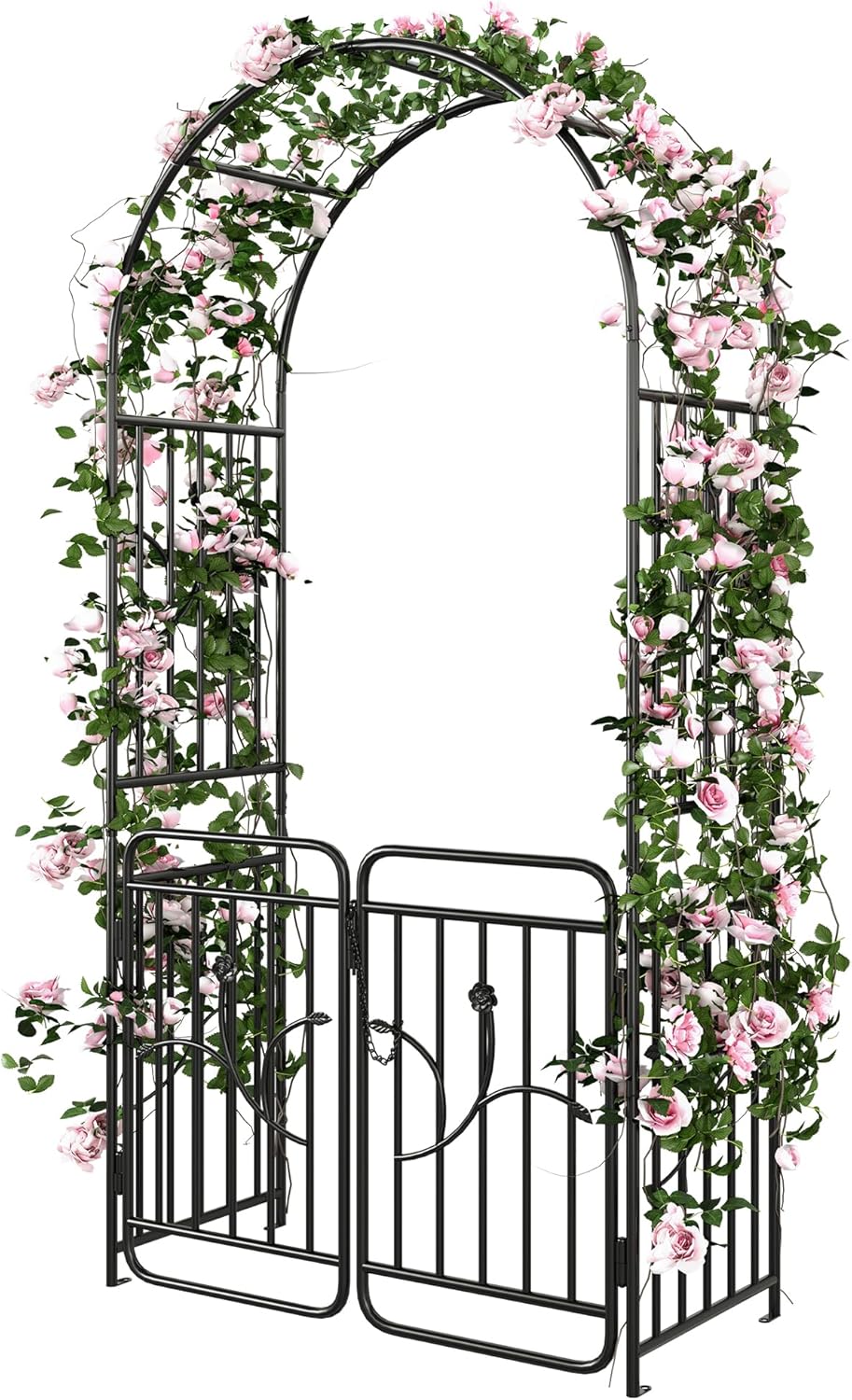 YITAHOME Metal Garden Arbor with Gate