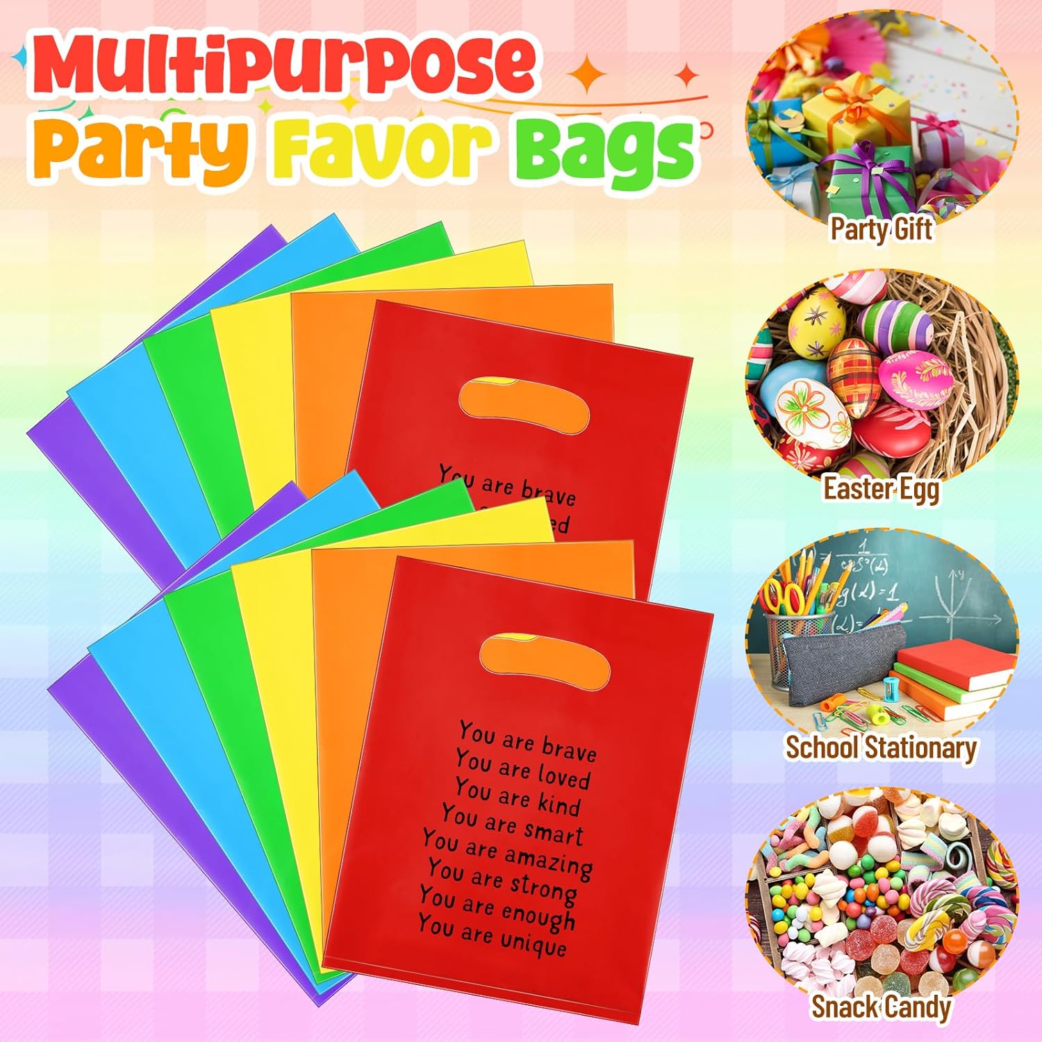 Coume 50 Sets Back to School Gift Bags with Handles