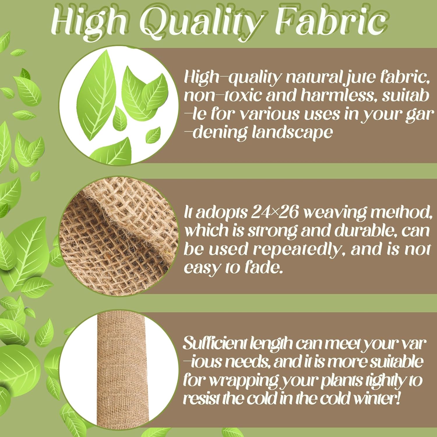 Buryeah 60 Inch x 50 ft Burlap Fabric Roll
