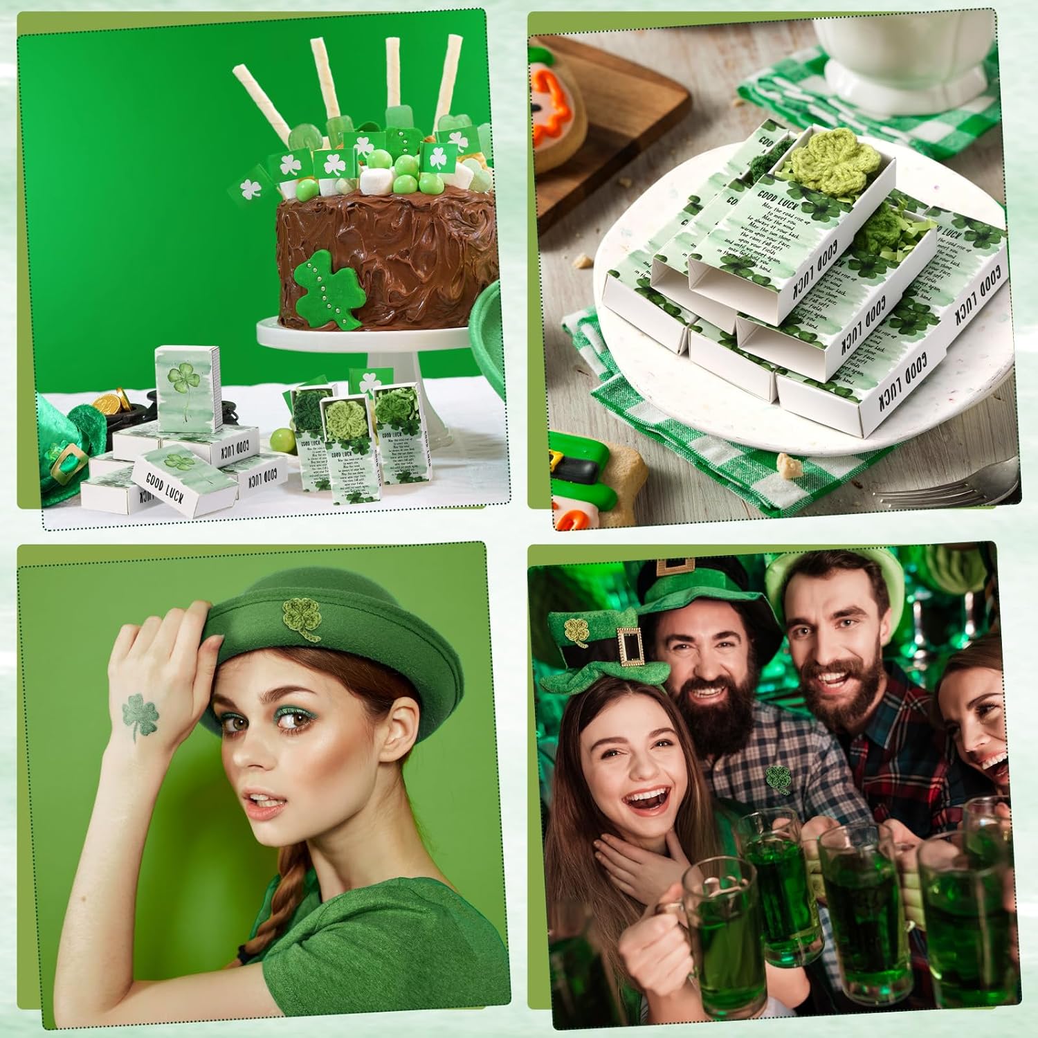 Wettarn 24 Piece Irish Lucky Gift Set with Boxes