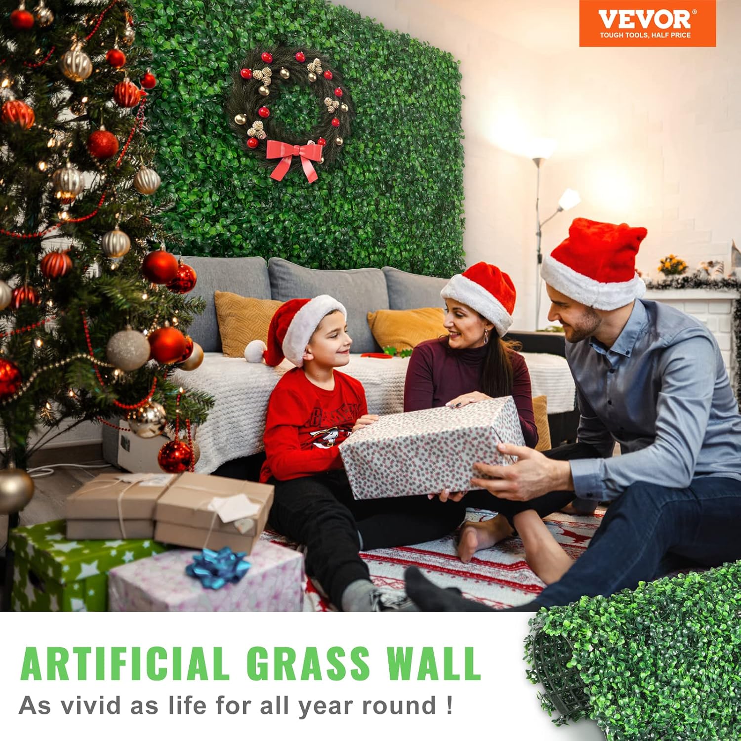 VEVOR 24PCS 20x20 Artificial Boxwood Panels Privacy Screen