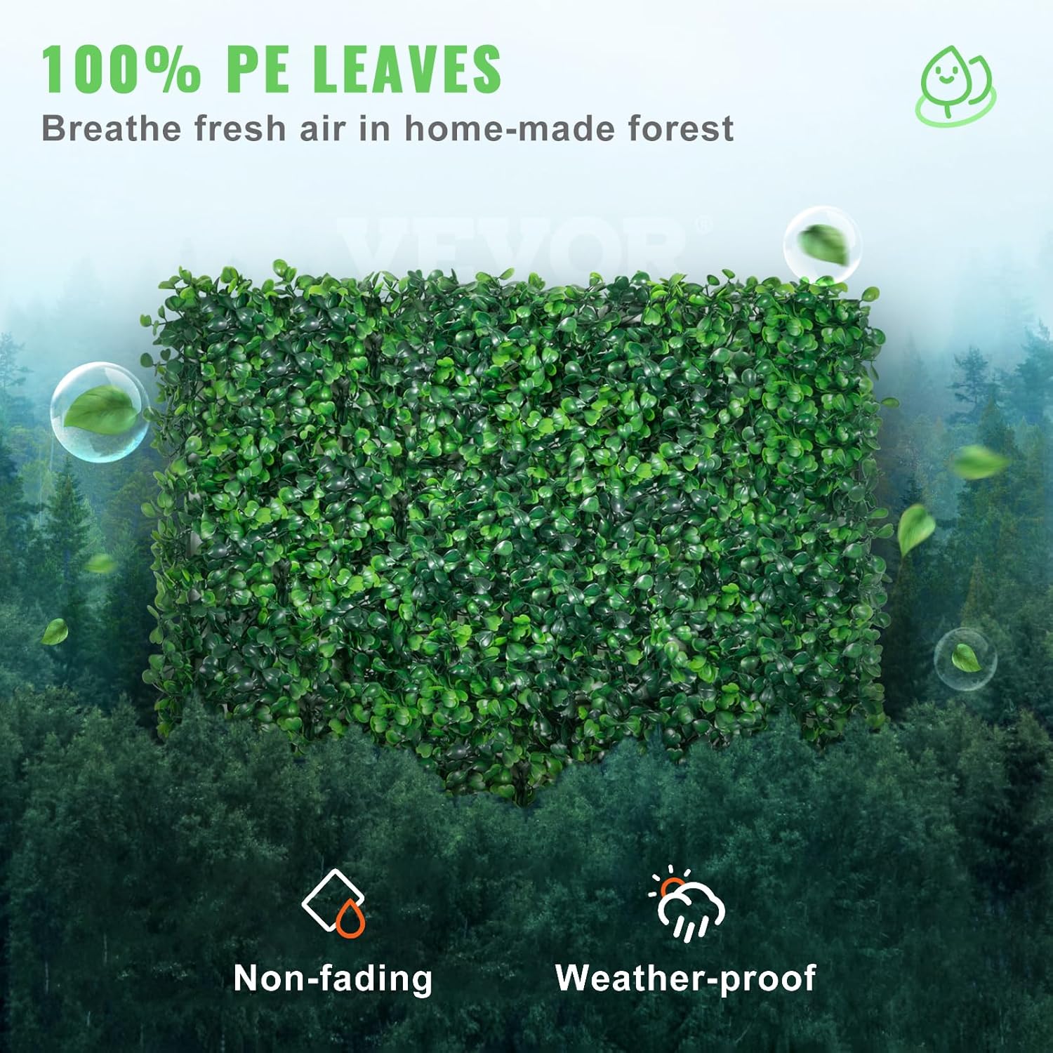 VEVOR 24PCS 20x20 Artificial Boxwood Panels Privacy Screen