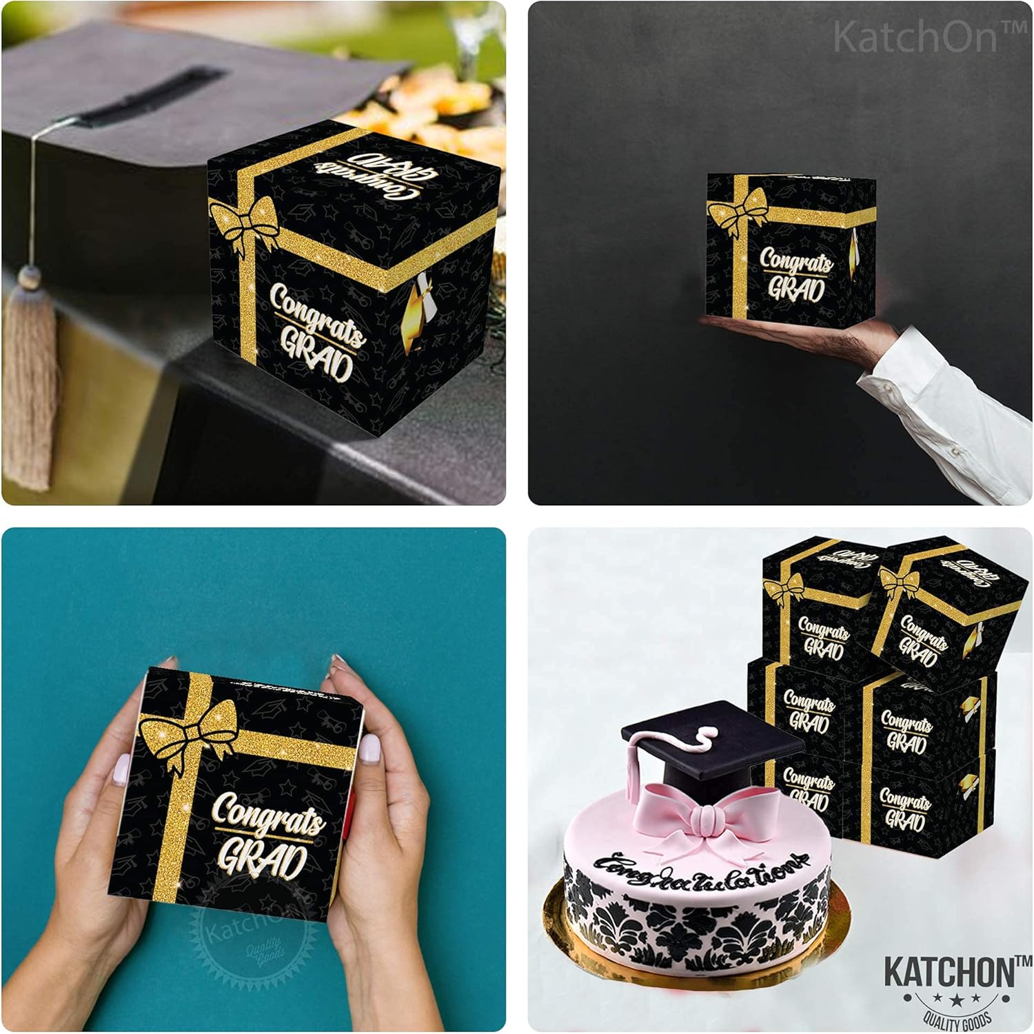 KatchOn Glitter Candy Boxes - Pack of 25 Graduation Party Favors