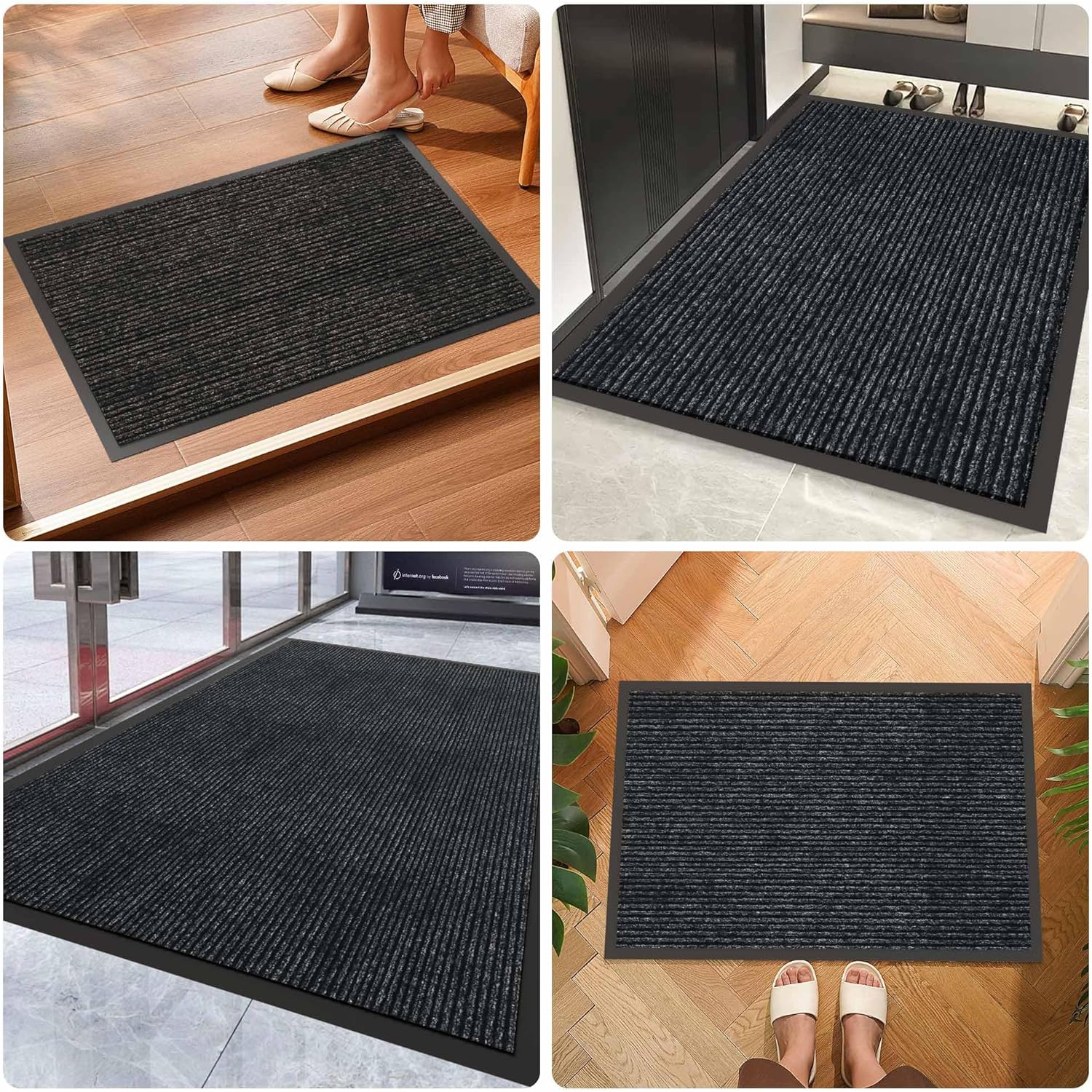 HOMEK Extra Large Door Mat for Entryway and Outdoor