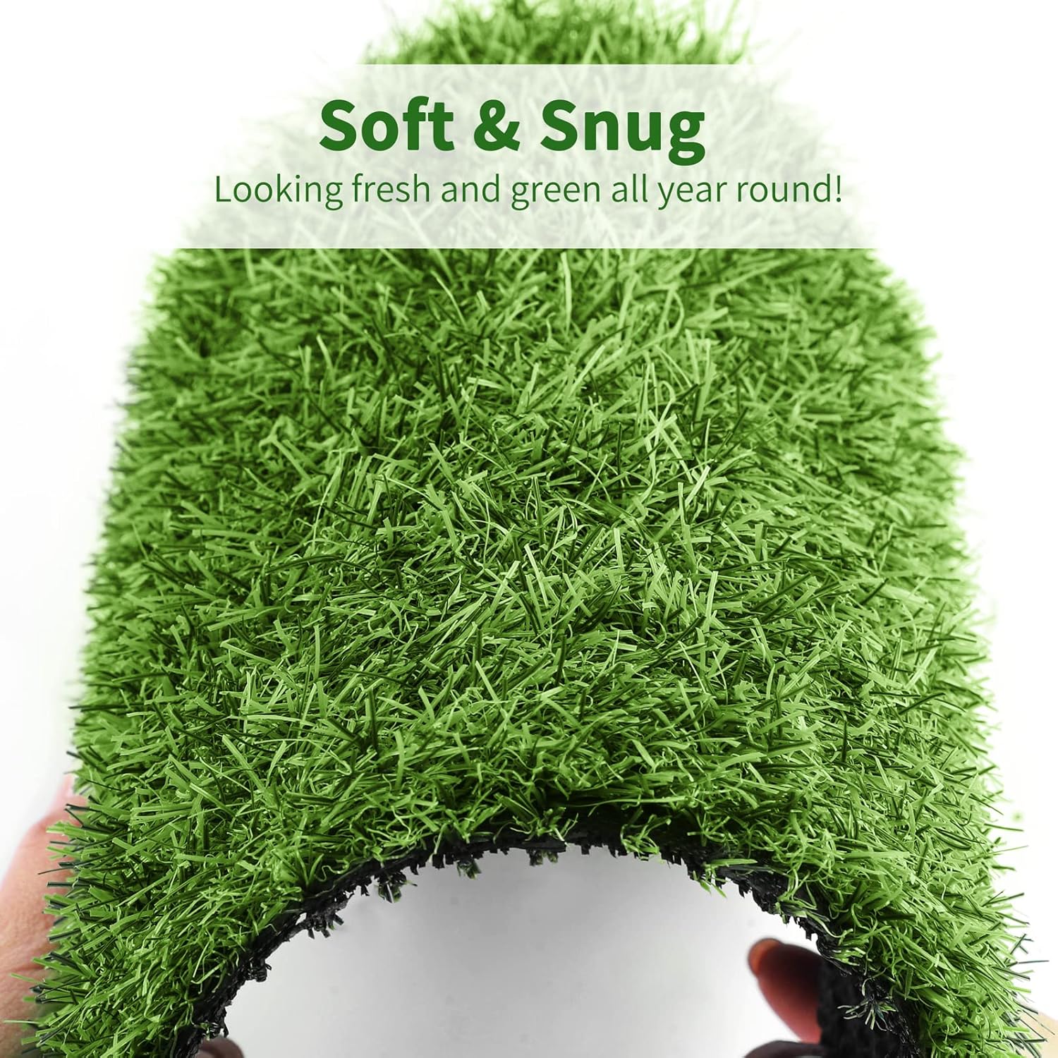 Aodaer 12 Pack Artificial Grass Mats for DIY Decoration