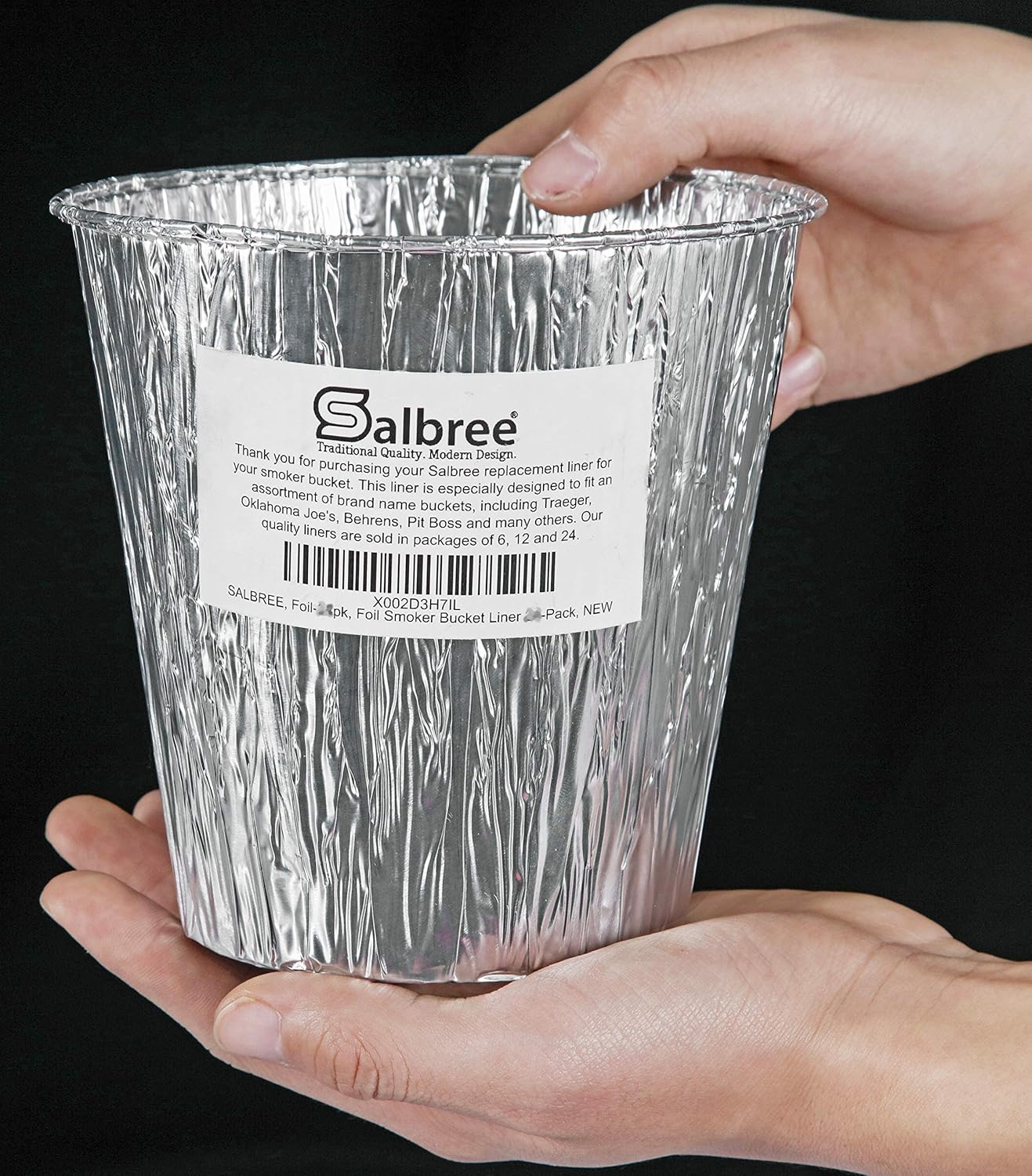 Salbree Smoker Bucket Drip Foil Liner Tray 24pk