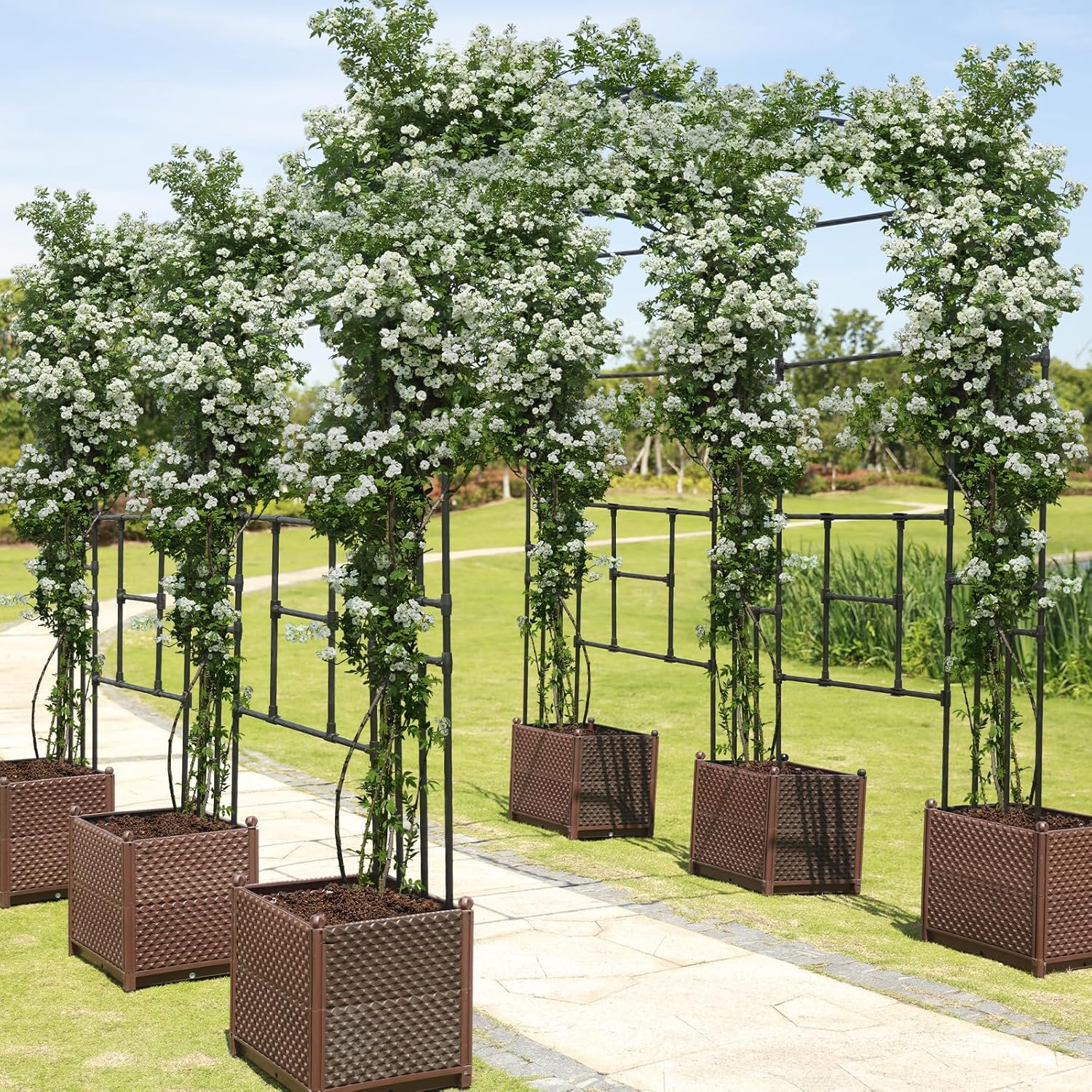 Garden Arch Trellis - 59in x 945in for Climbing Plants