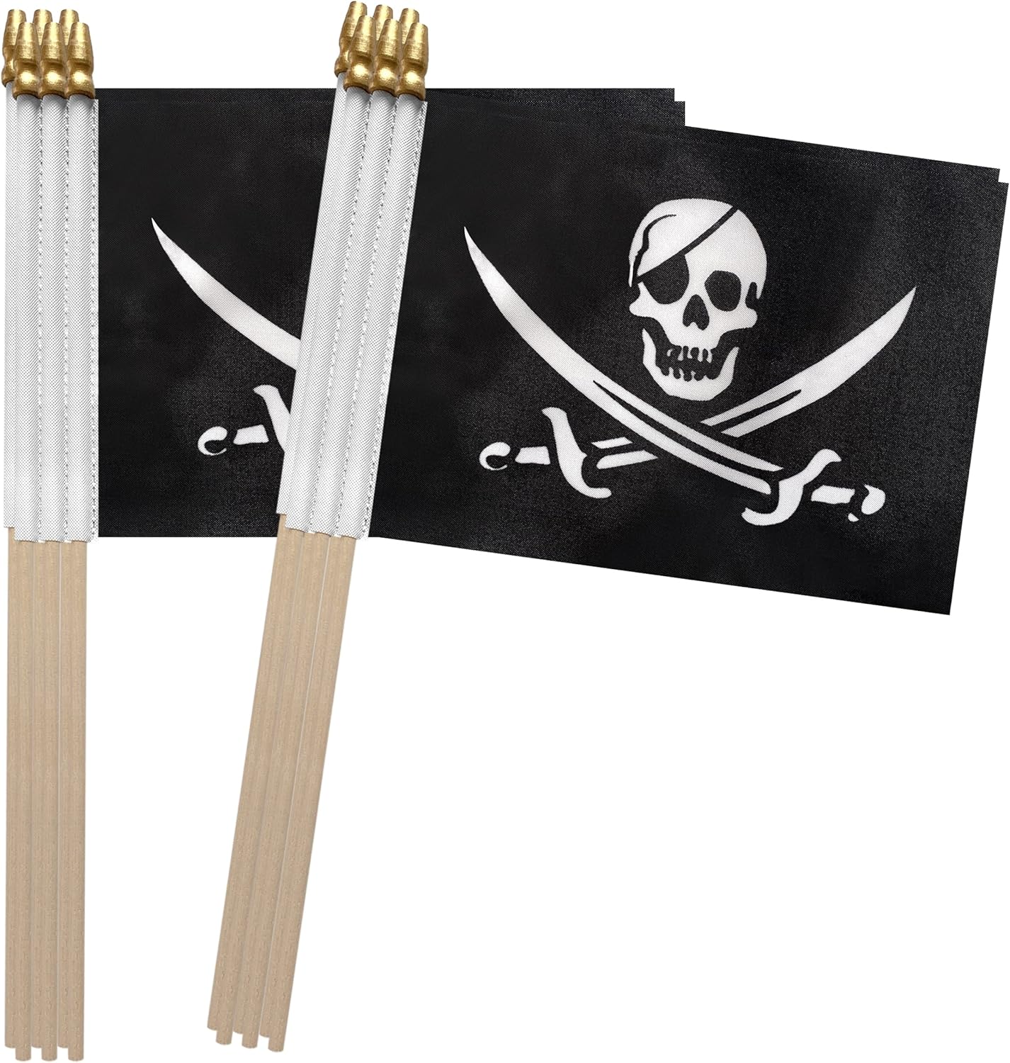 TSMD Pirate Jack Rackham Flag 5x8 Inch 12 Pack
