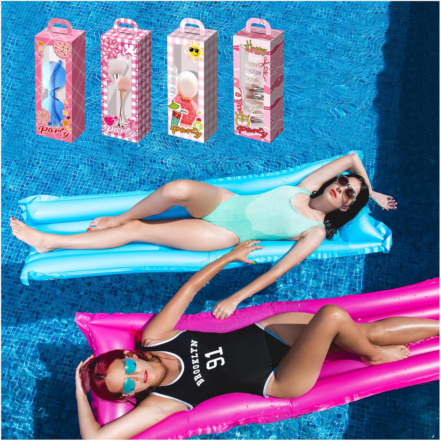ODRMA 12 PCS Pink Party Favor Boxes
