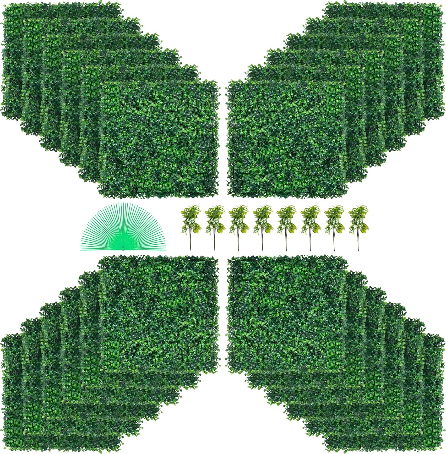 VEVOR 24PCS 20x20 Artificial Boxwood Panels Privacy Screen