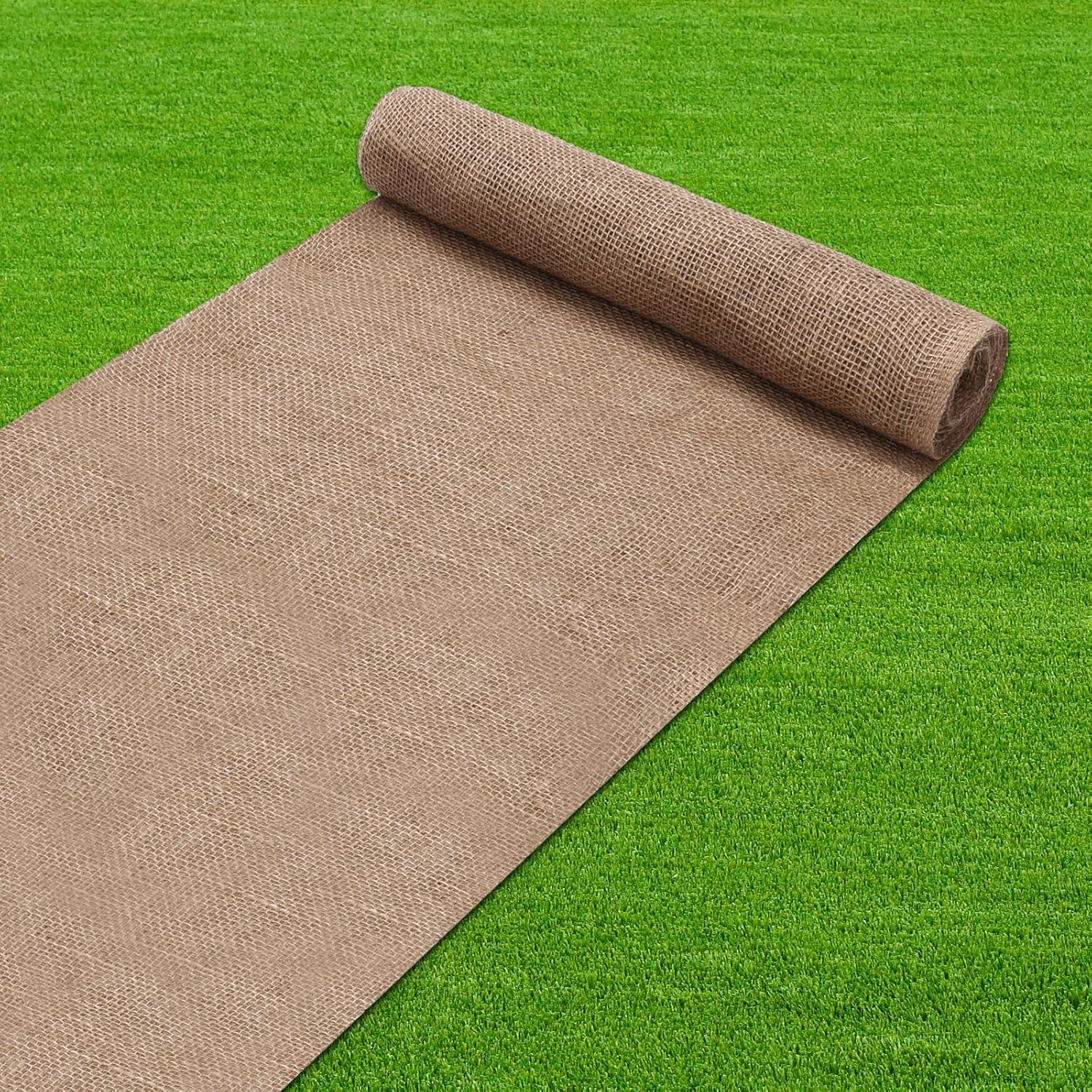 Butarfe 40 Ft x 30 Ft Burlap Garden Fabric Roll Weed Barrier