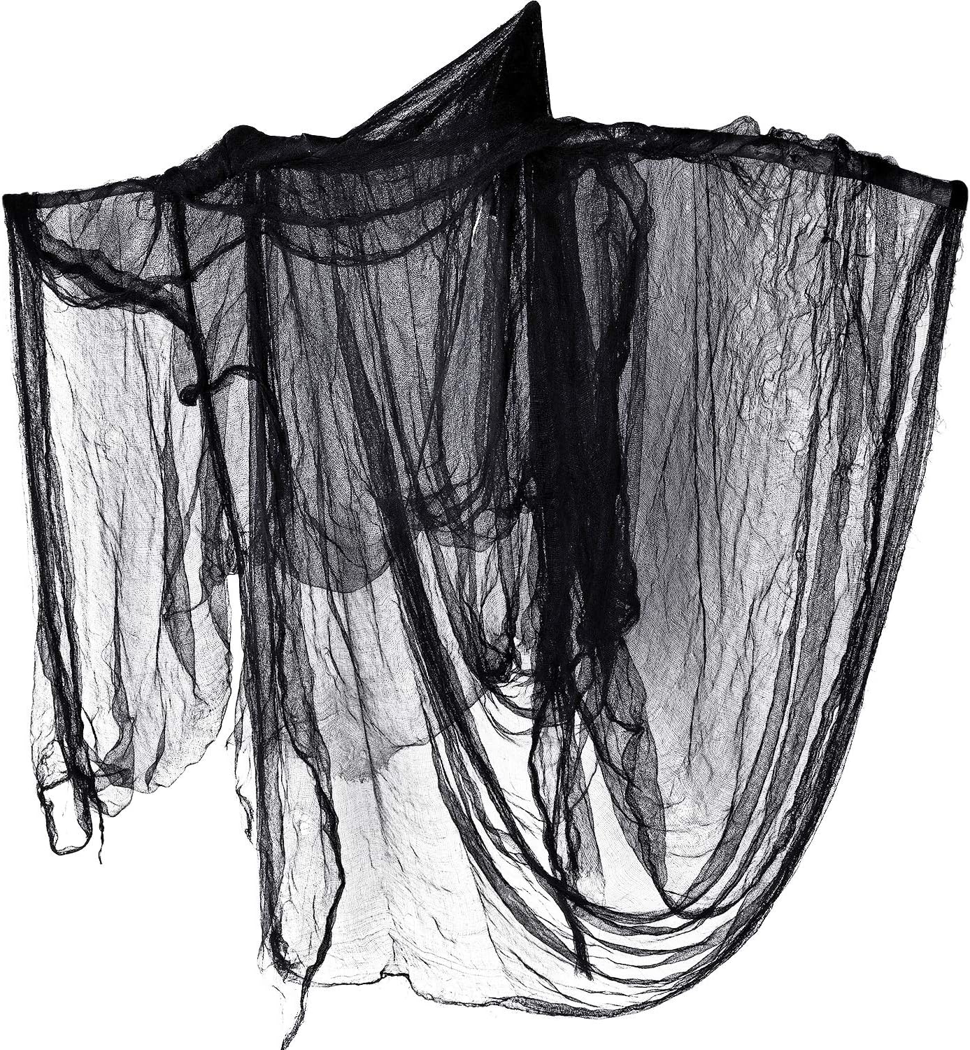 Whaline Halloween Black Creepy Cloth 276x87 Inch Spooky Decoration