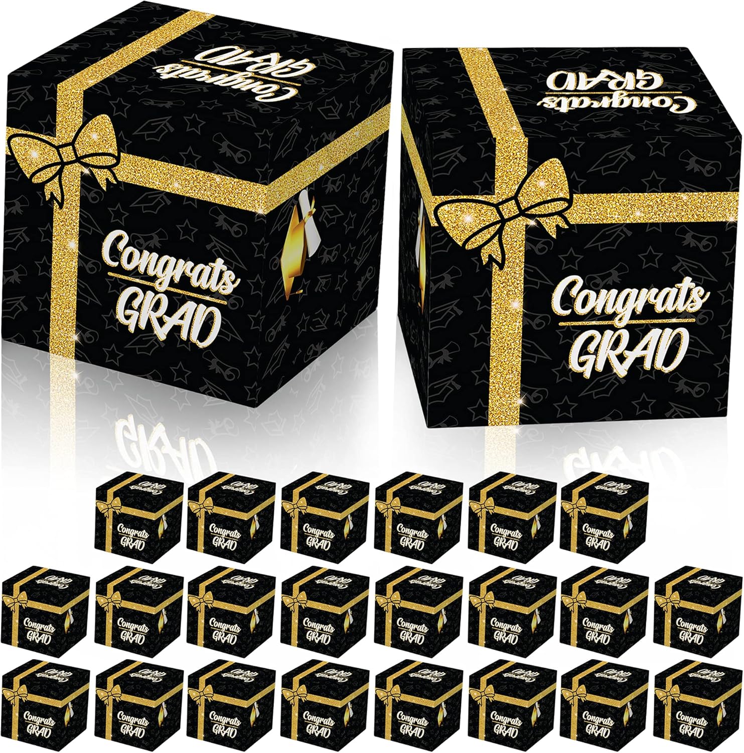 KatchOn Glitter Candy Boxes - Pack of 25 Graduation Party Favors