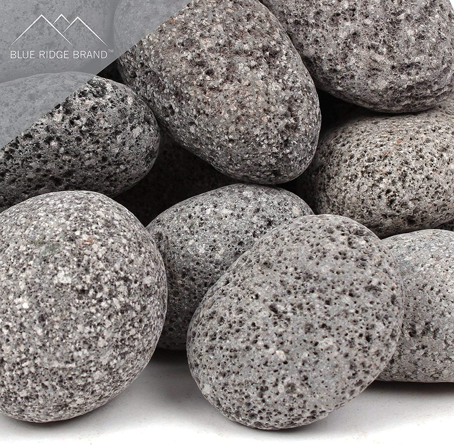 Blue Ridge Brand 10-Pound Tumbled Lava Stones Medium