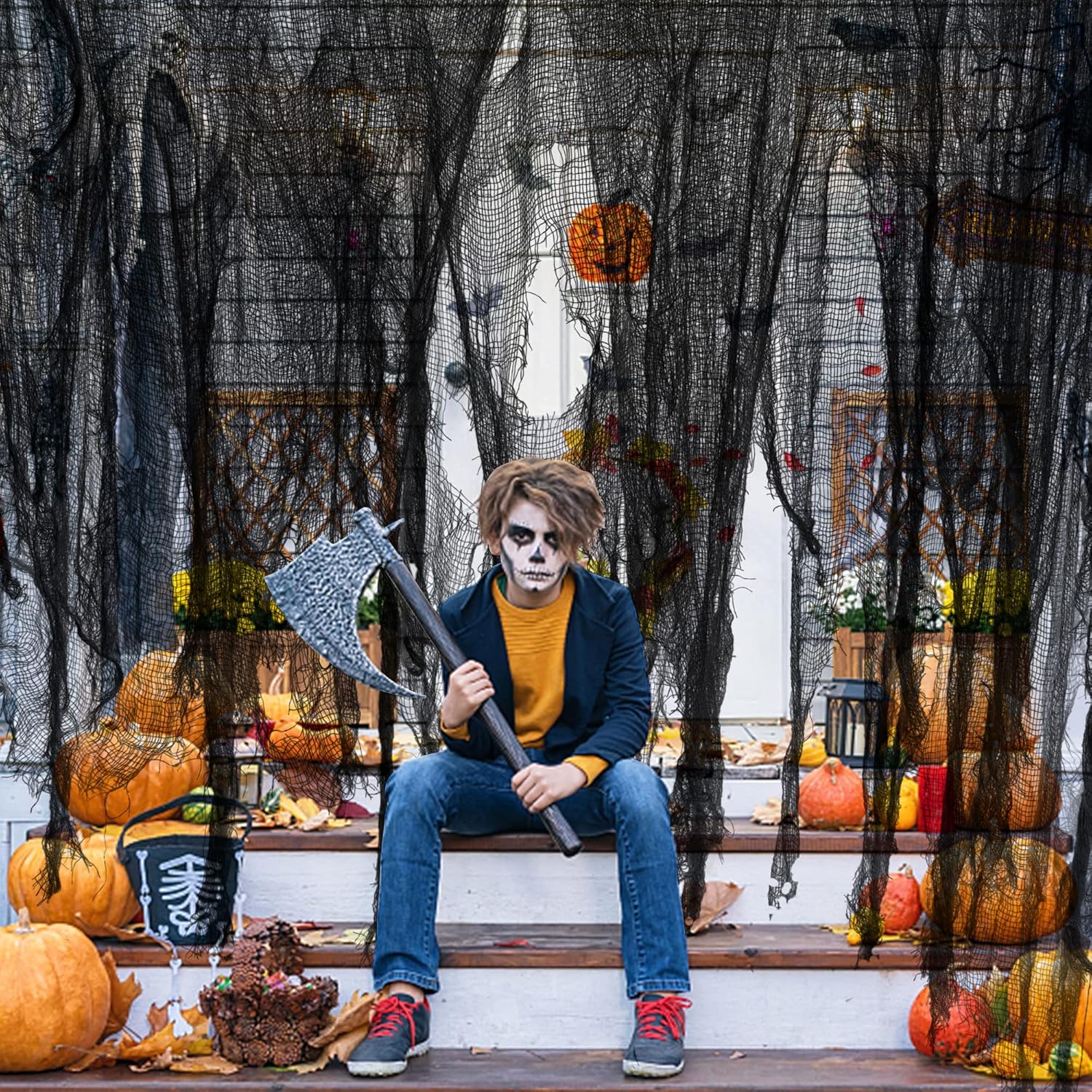 Watayo 500 x 39 Inch Halloween Creepy Gauze Cloth