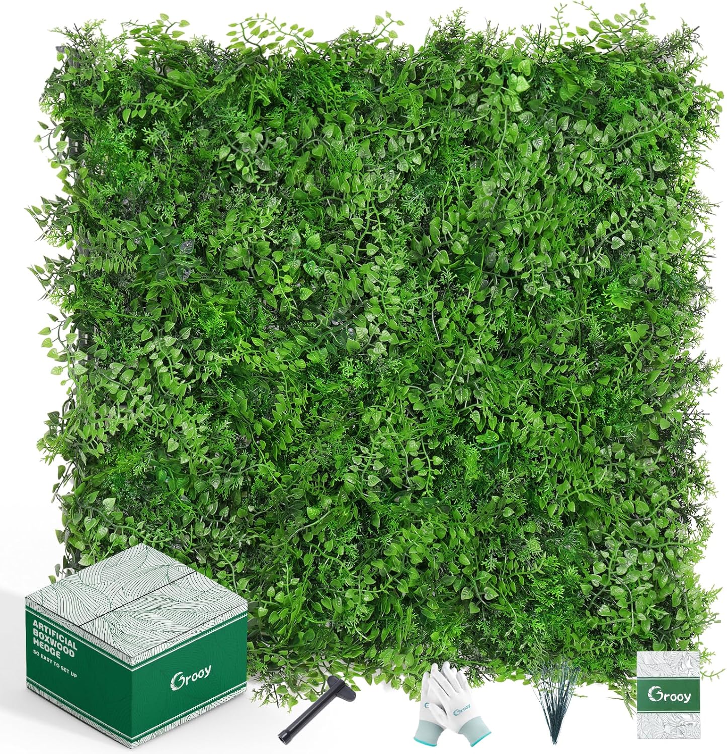 20x20 Artificial Hedge Panels 12PCS Green Wall Decor