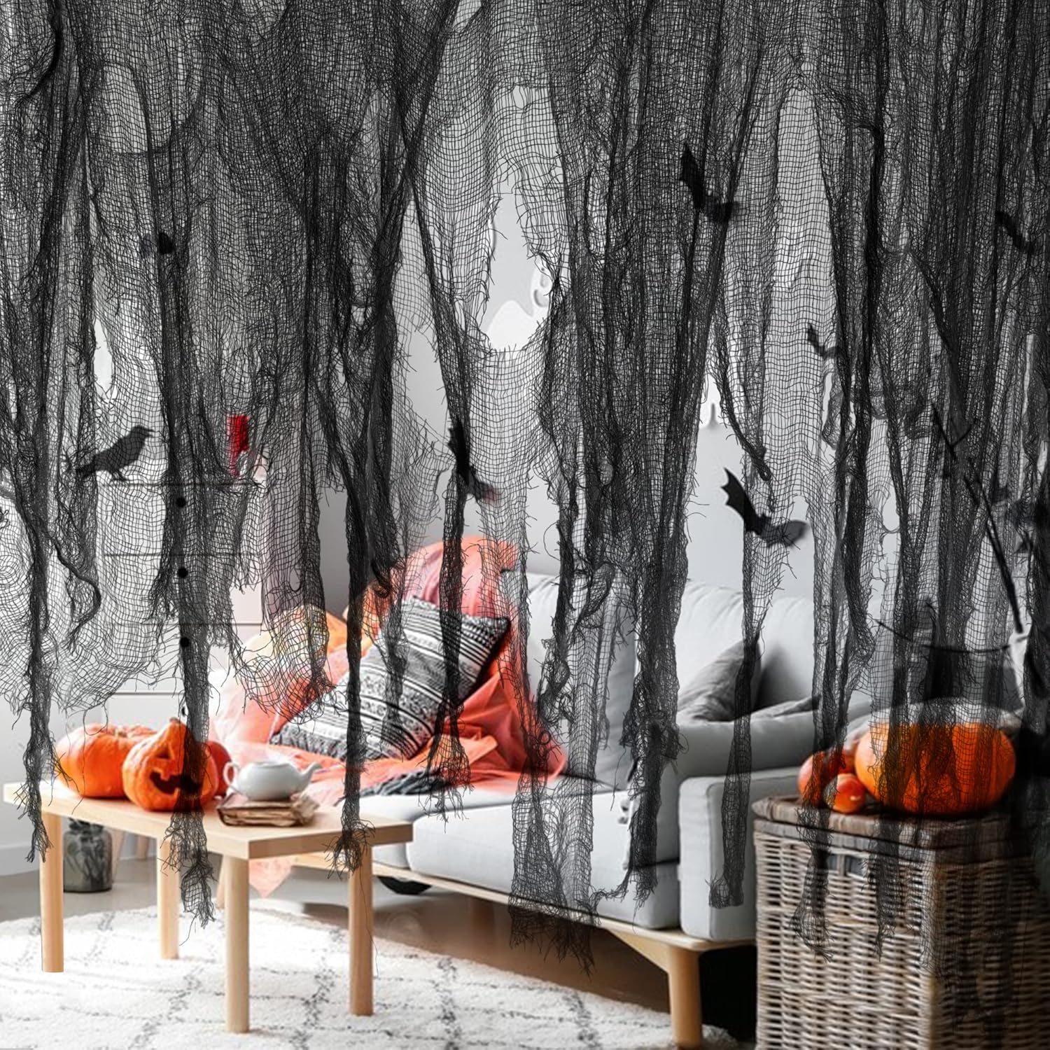 Watayo 500 x 39 Inch Halloween Creepy Gauze Cloth