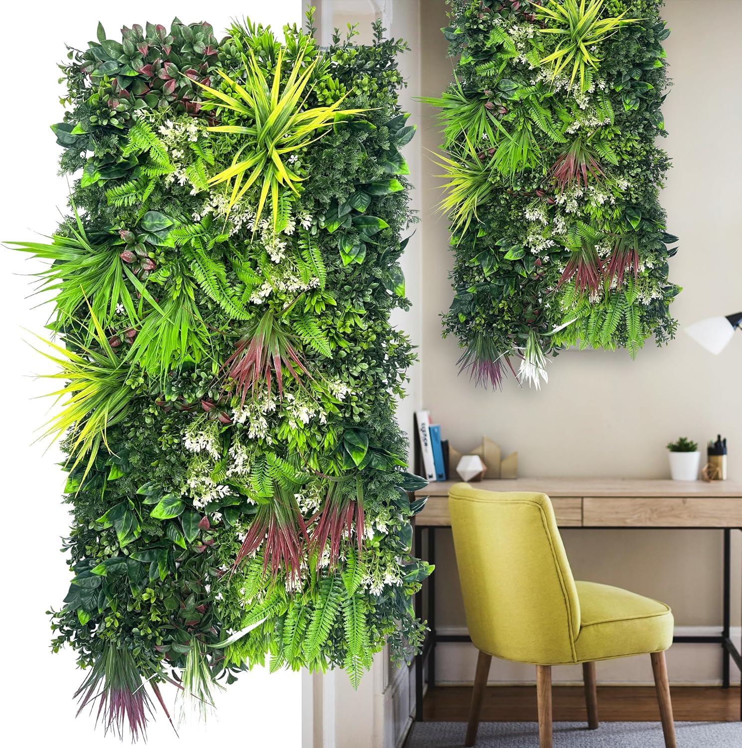 Artificial Boxwood Ivy Wall Panel 40x20 UV Resistant